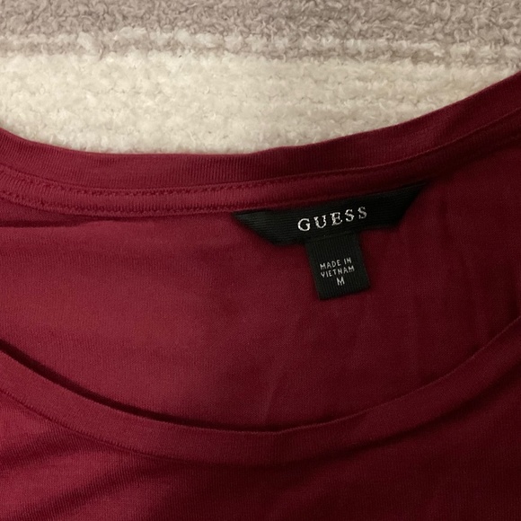 Guess Maroon and Black Shirt Size M - Picture 7 of 9